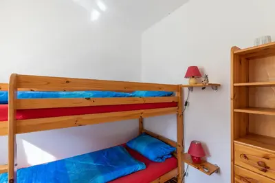 Ein Bett oder Betten in einem Zimmer der Unterkunft Haus Weser, Whg 2
