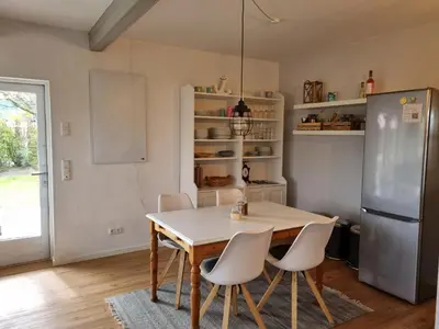 Küche/Küchenzeile in der Unterkunft Ferienhaus Norderpiep 54 Grad Nord