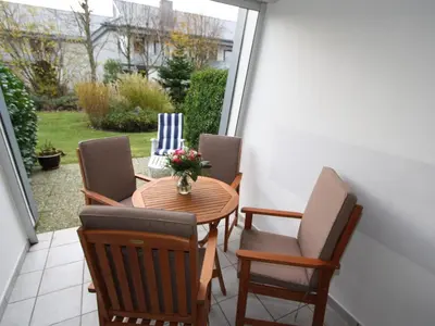 Ein Sitzbereich in der Unterkunft Residenz Haus Essen