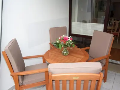 Ein Sitzbereich in der Unterkunft Residenz Haus Essen