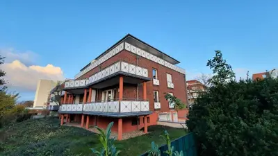 Das Gebäude in dem sich die Ferienwohnung befindet