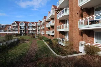 Das Gebäude in dem sich die Ferienwohnung befindet