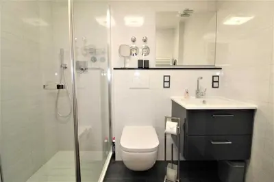 Ein Badezimmer in der Unterkunft Residenz Strandnixe