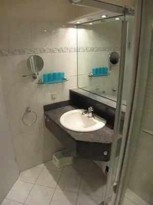 Ein Badezimmer in der Unterkunft Residenz Vogelsand 2