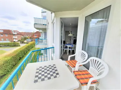 Ein Balkon oder eine Terrasse in der Unterkunft Residenz Pavillon