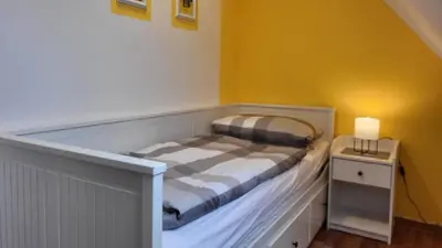 Ein Bett oder Betten in einem Zimmer der Unterkunft Residenz Stranddüne