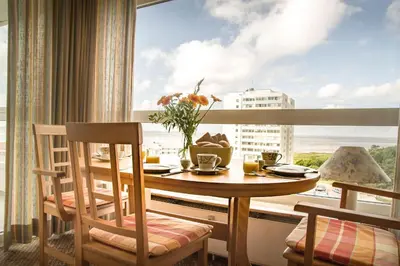 Ein Balkon oder eine Terrasse in der Unterkunft Frische Brise FeWo 10.08
