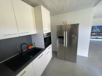 Küche/Küchenzeile in der Unterkunft Apartmenthaus Frauenpreis FeWo 114