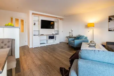 TV/Unterhaltungsangebot in der Unterkunft Weisse Villa Apartment 1 1 Lagune