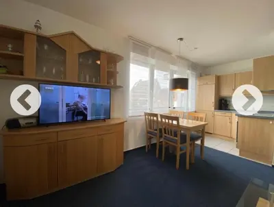 Küche/Küchenzeile in der Unterkunft Villa Döser Strand Wohnung 5