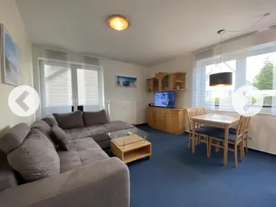 TV/Unterhaltungsangebot in der Unterkunft Villa Döser Strand Wohnung 5