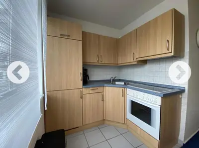 Küche/Küchenzeile in der Unterkunft Villa Döser Strand Wohnung 5