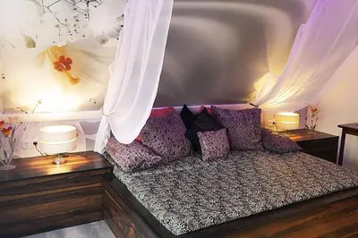 Ein Bett oder Betten in einem Zimmer der Unterkunft Forsthaus-Ferienhotel am Dobrock