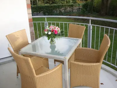 Ein Balkon oder eine Terrasse in der Unterkunft HP Touristik - Residenz Hohe Lith Neu 3 0