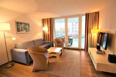 Ein Sitzbereich in der Unterkunft HP Touristik - Residenz Hohe Lith Neu 3 0