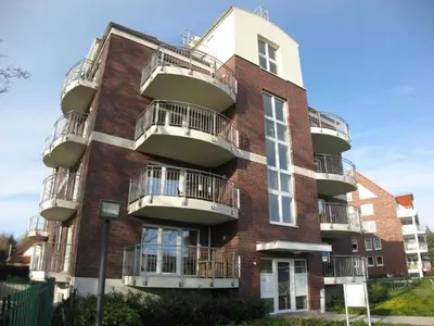 Das Gebäude in dem sich die Ferienwohnung befindet
