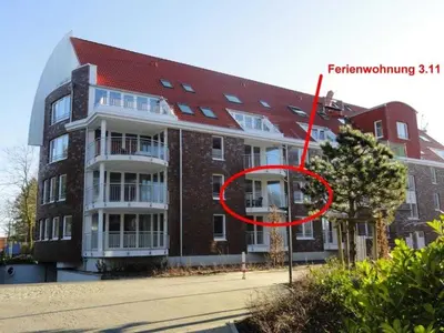 Das Gebäude in dem sich die Ferienwohnung befindet
