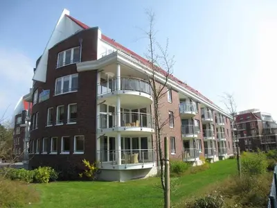 Das Gebäude in dem sich die Ferienwohnung befindet