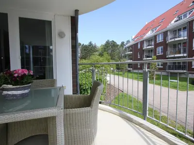 Ein Balkon oder eine Terrasse in der Unterkunft H&P Touristik - Residenz Hohe Lith 10