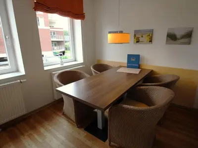 Ein Sitzbereich in der Unterkunft H&P Touristik - Residenz Hohe Lith 10
