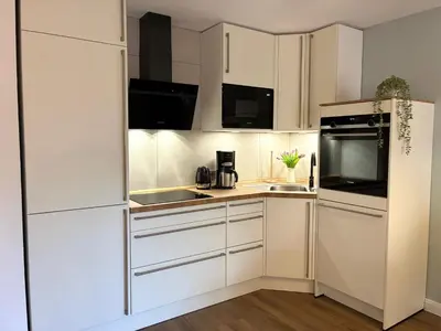 Küche/Küchenzeile in der Unterkunft Residenz Steinmarne Cuxhaven 3