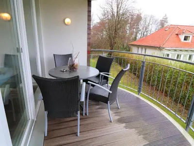 Ein Balkon oder eine Terrasse in der Unterkunft Residenz Hohe Lith 3 12