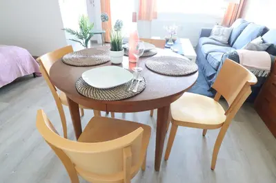 Ein Sitzbereich in der Unterkunft Haus Frauenpreiss Wohnung 309