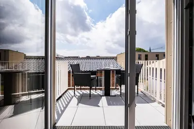 Ein Balkon oder eine Terrasse in der Unterkunft Haus Küstenstern Wohnung 3