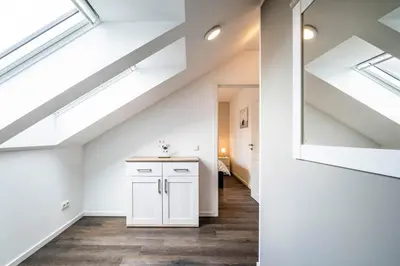 Küche/Küchenzeile in der Unterkunft Haus Küstenstern Wohnung 4