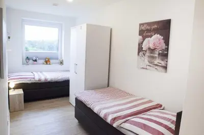Ein Bett oder Betten in einem Zimmer der Unterkunft Quartier Hohe Geest 24 - a69833