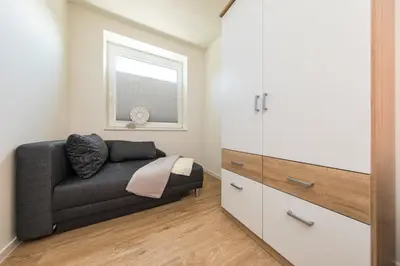 Ein Sitzbereich in der Unterkunft Quartier Hohe Geest 16 - Lena - a69851