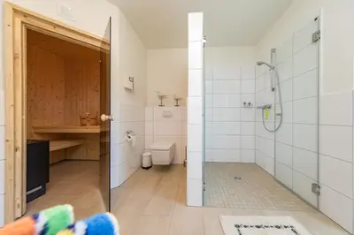 Ein Badezimmer in der Unterkunft Quartier Hohe Geest 7