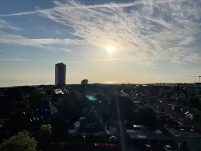 Ein allgemeiner Blick auf Büsum oder ein Stadtblick von der Ferienwohnung aus