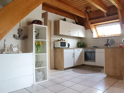 Küche/Küchenzeile in der Unterkunft Ferienhaus Poseidon