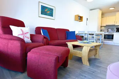Küche/Küchenzeile in der Unterkunft Haus Nordseebrandung NC35