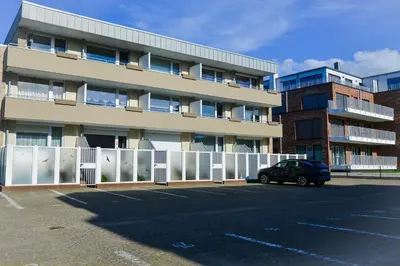 Das Gebäude in dem sich die Ferienwohnung befindet