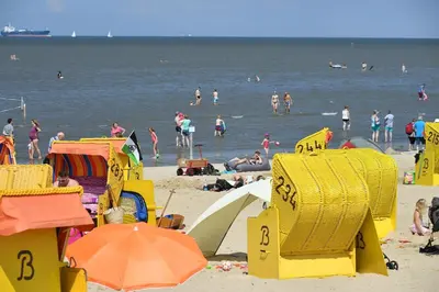 Ein Strand an oder in der Nähe der Ferienwohnung