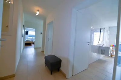 Ein Bett oder Betten in einem Zimmer der Unterkunft Haus Hohe Geest HG10