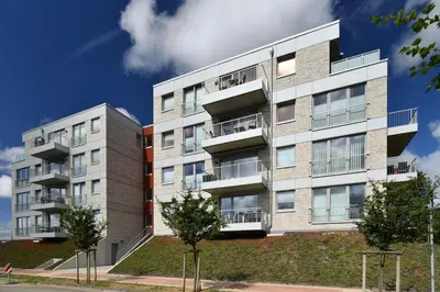 Das Gebäude in dem sich die Ferienwohnung befindet