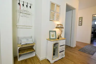 Küche/Küchenzeile in der Unterkunft Haus Hohe Geest HG23