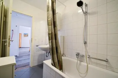 Ein Badezimmer in der Unterkunft Haus Nordseebrandung NB26