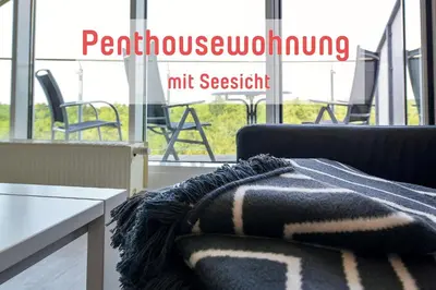 Ein Sitzbereich in der Unterkunft Haus Nordseebrandung NA72