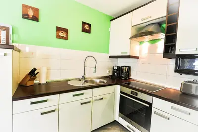 Küche/Küchenzeile in der Unterkunft Haus Nordseebrandung ND53