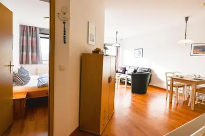 Ein Sitzbereich in der Unterkunft Haus Seewind HS15