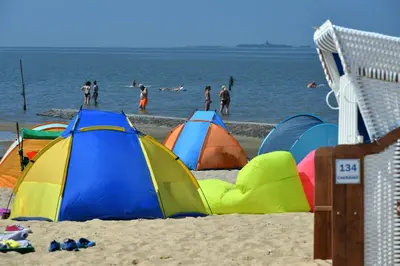 Ein Strand an oder in der Nähe der Ferienwohnung