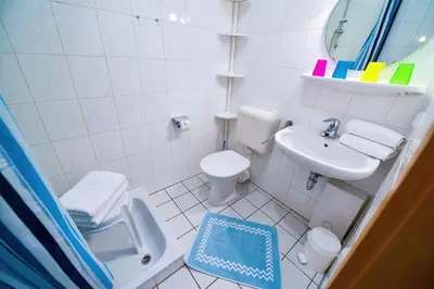 Ein Badezimmer in der Unterkunft Haus Seewind HS15