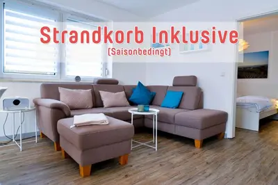 Ein Sitzbereich in der Unterkunft Haus Seewind HS18