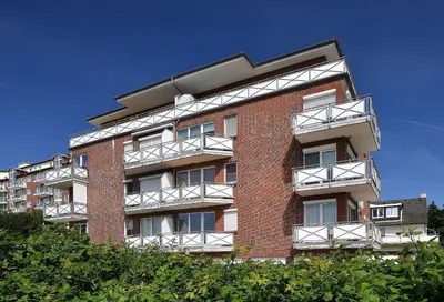 Das Gebäude in dem sich die Ferienwohnung befindet