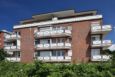 Das Gebäude in dem sich die Ferienwohnung befindet