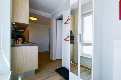 Küche/Küchenzeile in der Unterkunft Beach Lodge BL03